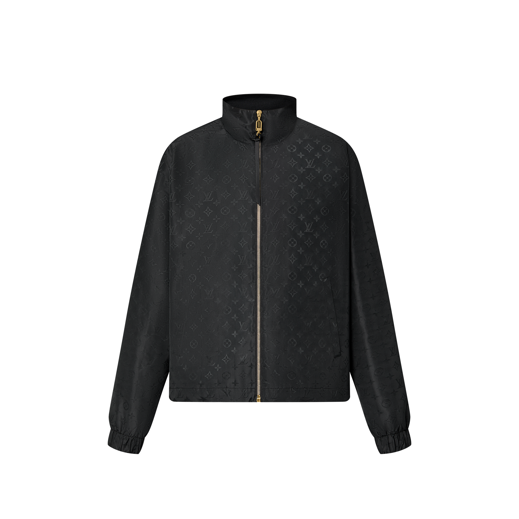 美品✨ LOUIS VUITTON ショート丈 クロップドジャケット ブラック Embossed Monogram Zip-Up Jacket - Ready-to-Wear | LOUIS VUITTON